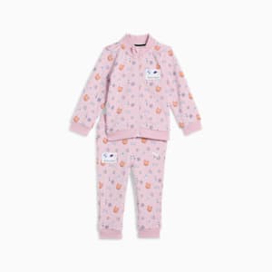 2-Piece BMW M Motorsport Toddlers' All-Over Print Long Sleeve Set, Rose Mauve-AOP, extralarge