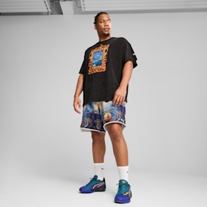 Dylan Exhibit Men's Basketball Tee, PUMA Black, extralarge