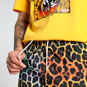 Melo Alien Skins Men's Oversized Basketball Shorts, PUMA Black-AOP, extralarge-IND