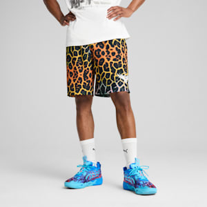 PUMA x LAMELO BALL Alien Skin Men's Basketball Shorts, PUMA Black-AOP, extralarge