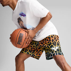 PUMA x LAMELO BALL Alien Skin Men's Basketball Shorts, PUMA Black-AOP, extralarge