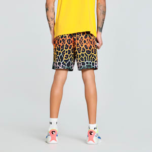 Melo Alien Skins Men's Oversized Basketball Shorts, PUMA Black-AOP, extralarge-IND