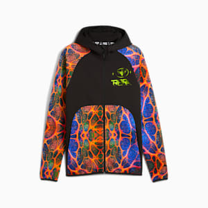 PUMA x LAMELO BALL Alien Skin Men's Dime Basketball Jacket, PUMA Black-AOP, extralarge