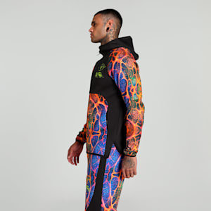 Melo Alien Skins Dime Men's Slim Fit Basketball Jacket, PUMA Black-AOP, extralarge-IND