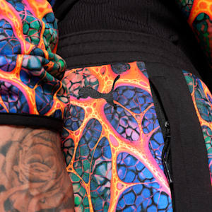 Melo Alien Skins Dime Men's Basketball Pants, PUMA Black-AOP, extralarge-IND