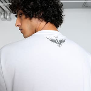 Melo Alien Skins Men's Oversized Basketball Tee, PUMA White, extralarge-IND