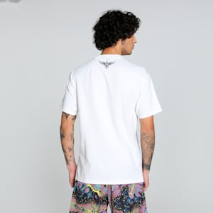 Melo Alien Skins Men's Oversized Basketball Tee, PUMA White, extralarge-IND