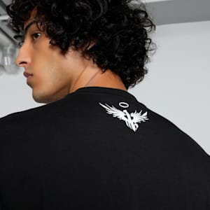 Melo Alien Skins Men's Oversized Basketball Tee, PUMA Black, extralarge-IND