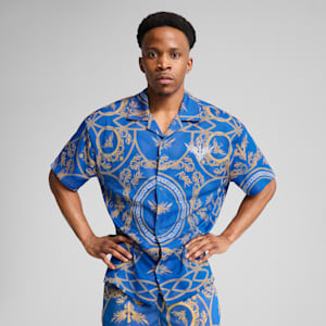 Playera basquet Melo dorada para hombre, PUMA Team Royal-AOP, extralarge