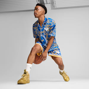 メンズ バスケットボール MELO ゴールデン 半袖 シャツ, PUMA Team Royal-AOP, extralarge-JPN