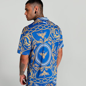 Melo Golden Men's Relaxed Fit Basketball Shirt, PUMA Team Royal-AOP, extralarge-IND