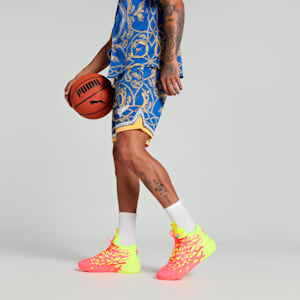 Melo Golden Men's Relaxed Fit Basketball Shorts, PUMA Team Royal-AOP, extralarge-IND