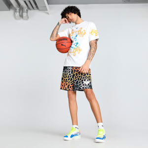 Melo Golden Men's Oversized Basketball Tee, PUMA White, extralarge-IND