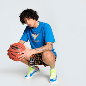 Melo Golden Men's Oversized Basketball Tee, PUMA Team Royal, extralarge-IND