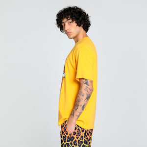 Melo Phoenix Men's Oversized Basketball Tee, Yellow Sizzle, extralarge-IND