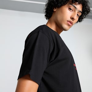 Scoot Caution Men's Boxy Basketball Tee, PUMA Black, extralarge-IND
