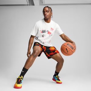 Scoot Caution Men's Graphic Tee, PUMA White, extralarge