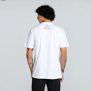 Scoot Caution Graphic Men's Basketball Tee, PUMA White, extralarge-IND