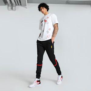 Scoot Caution Graphic Men's Basketball Tee, PUMA White, extralarge-IND