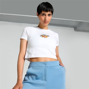GRAPHICS Fruity Women's Crop Tee, PUMA White, large-IND