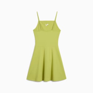 WARDROBE ESSENTIALS Women's Ribbed Flared Short Dress, Sea Kelp, extralarge