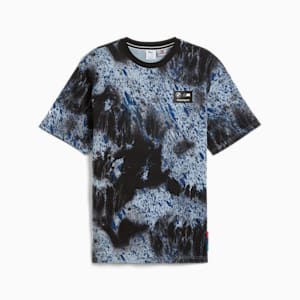 メンズ BMW MMS カラースプラッシュ AOP 半袖 Tシャツ, PUMA Black, extralarge-JPN
