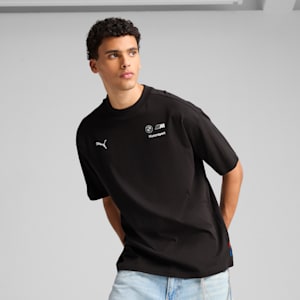 BMW M Motorsport Color Splash Men's Relaxed Fit Tee, PUMA Black, extralarge-IND