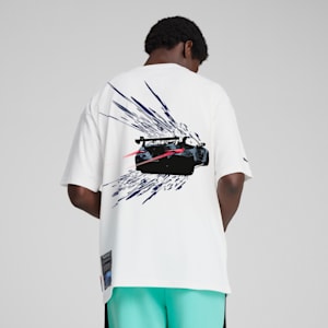 BMW M Motorsport Color Splash Men's Relaxed Fit Tee, PUMA White, extralarge-IND