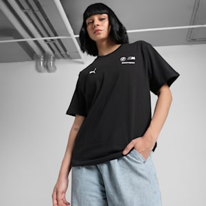 BMW M Motorsport Coloursplash Women's Relaxed Fit Tee, PUMA Black, extralarge-IND