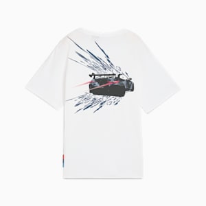 BMW M Motorsport Coloursplash Women's Relaxed Fit Tee, PUMA White, extralarge-IND