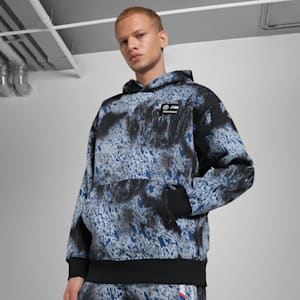 BMW M Motorsport Colour Splash All-over Print Men's Relaxed Fit Hoodie, PUMA Black, extralarge-IND