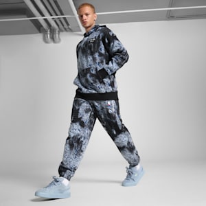 BMW M Motorsport Colour Splash All-over Print Men's Relaxed Fit Hoodie, PUMA Black, extralarge-IND