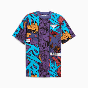 PUMA x LAMELO BALL Phoenix All Over Print Men's Tee, Blue Crystal-AOP, extralarge