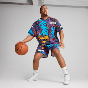 PUMA x LAMELO BALL Phoenix All Over Print Men's Tee, Blue Crystal-AOP, extralarge