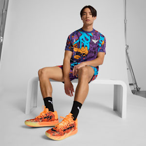 PUMA x LAMELO BALL Phoenix All Over Print Men's Tee, Blue Crystal-AOP, extralarge