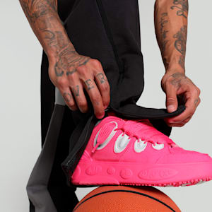 HOOPS x LAFRANCÉ Written in Chrome Men's Relaxed Fit Basketball Pants, PUMA Black, extralarge-IND