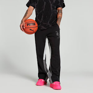 HOOPS x LAFRANCÉ Written in Chrome Men's Relaxed Fit Basketball Pants, PUMA Black, extralarge-IND