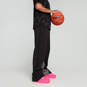 HOOPS x LAFRANCÉ Written in Chrome Men's Relaxed Fit Basketball Pants, PUMA Black, extralarge-IND
