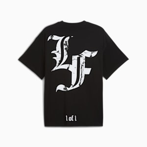 Playera PUMA HOOPS x LAFRANCÉ Written in Chrome, PUMA Black, extralarge