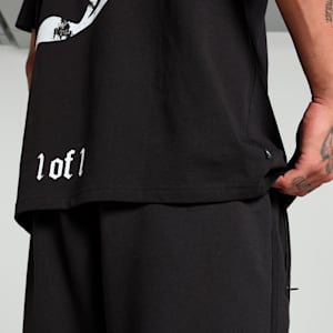 HOOPS x LAFRANCÉ Written in Chrome Relaxed Fit Basketball Tee, PUMA Black, extralarge-IND