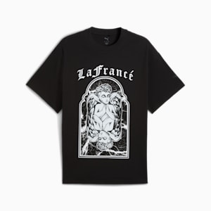 Playera PUMA HOOPS x LAFRANCÉ Written in Chrome, PUMA Black, extralarge