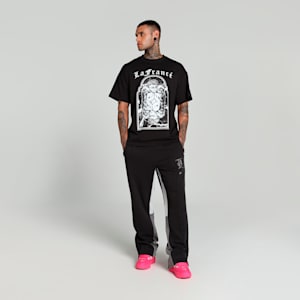 HOOPS x LAFRANCÉ Written in Chrome Relaxed Fit Basketball Tee, PUMA Black, extralarge-IND