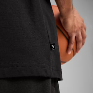 Playera PUMA HOOPS x LAFRANCÉ Written in Chrome, PUMA Black, extralarge