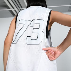 Jer-She Women's Basketball Jersey, PUMA White-AOP, extralarge-IND