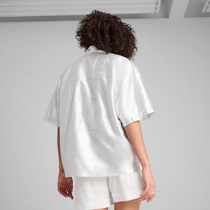 Jer-She Baseball-Inspired Women's Oversized Jersey, Feather Gray, extralarge-IND