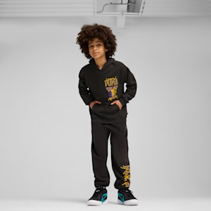 Sudadera con capucha para niños grandes Rival Rage, PUMA Black, extralarge
