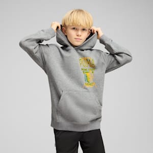 Sudadera con capucha para niños grandes Rival Rage, Medium Gray Heather, extralarge