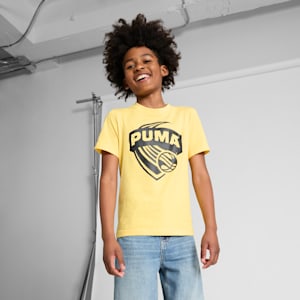 Posterize Basketball Big Kids' Tee I, Sunny Yellow, extralarge