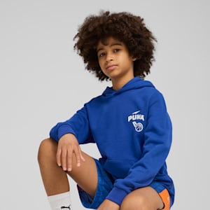 Posterize Basketball Big Kids' Hoodie, Vivid Blue, extralarge
