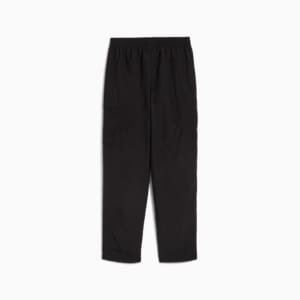 Wardrobe Essentials Big Kids' Relaxed Woven Cargo Pants, PUMA Black, extralarge